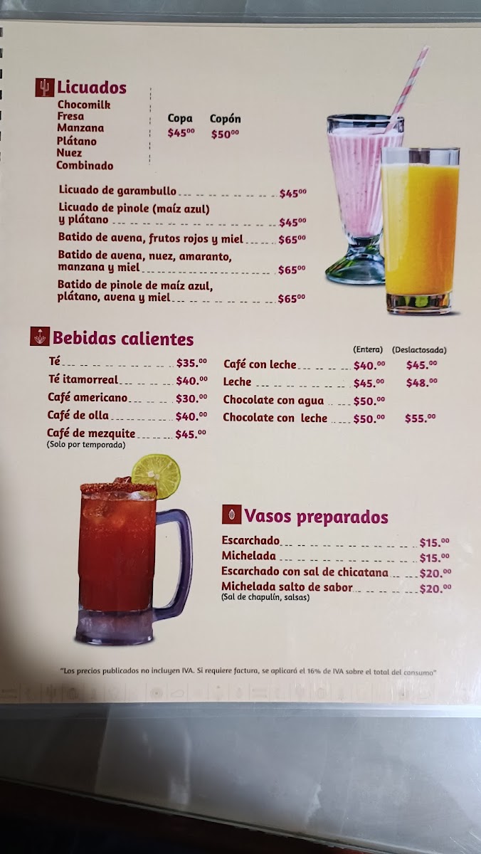 Restaurant Ambar Cocina Regional Menu - Image 2