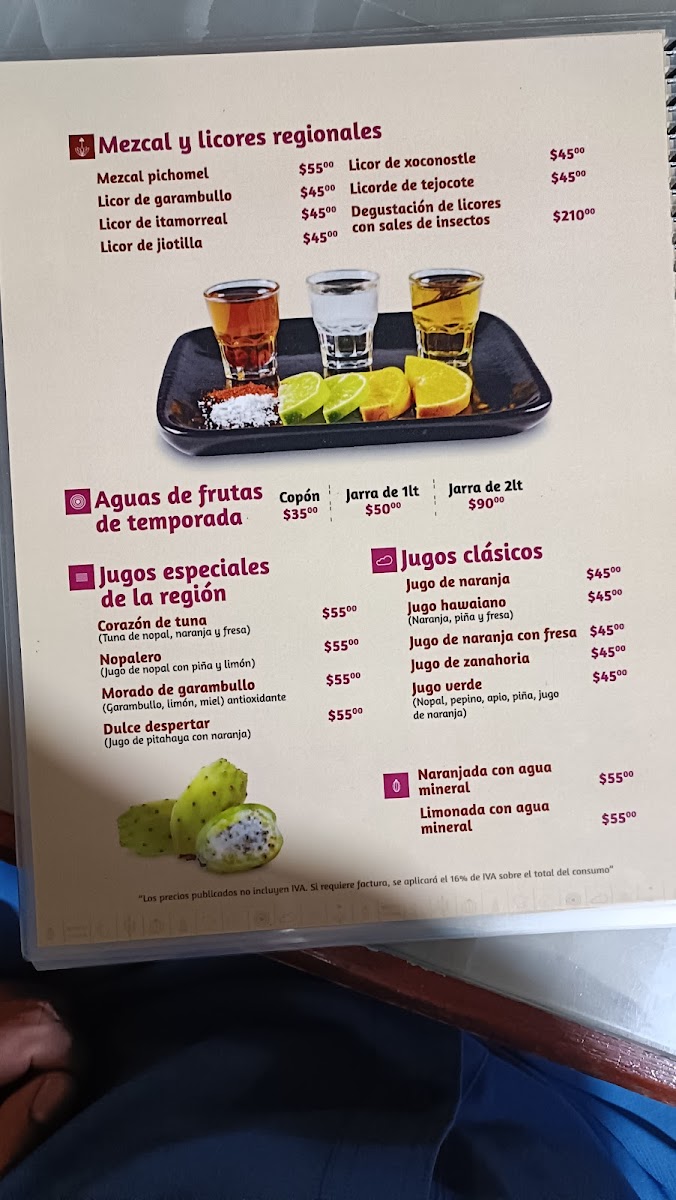 Restaurant Ambar Cocina Regional Menu - Image 4