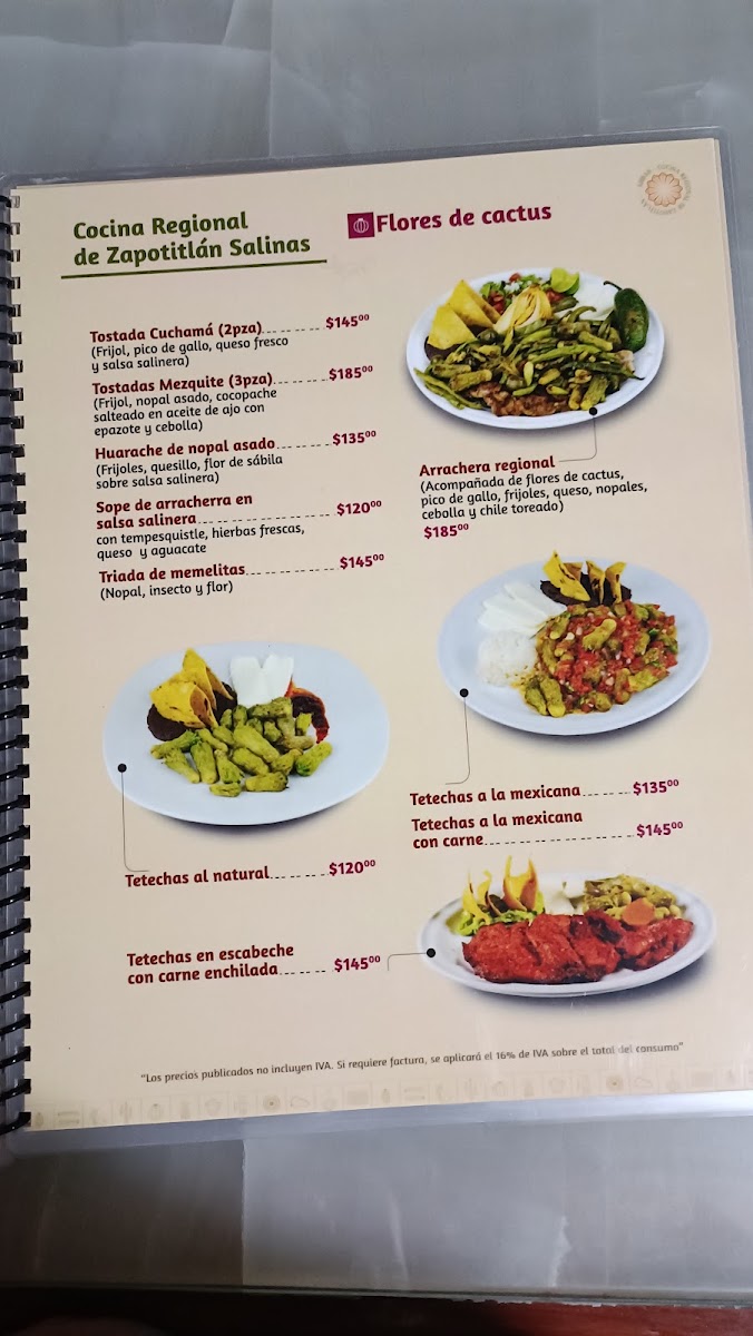 Restaurant Ambar Cocina Regional Menu - Image 5