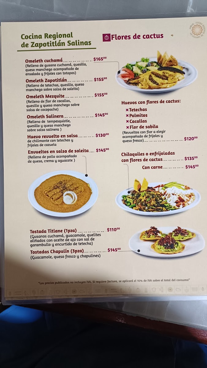 Restaurant Ambar Cocina Regional Menu - Image 6